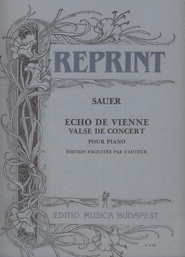 Echo de Vienne. Valse de concert